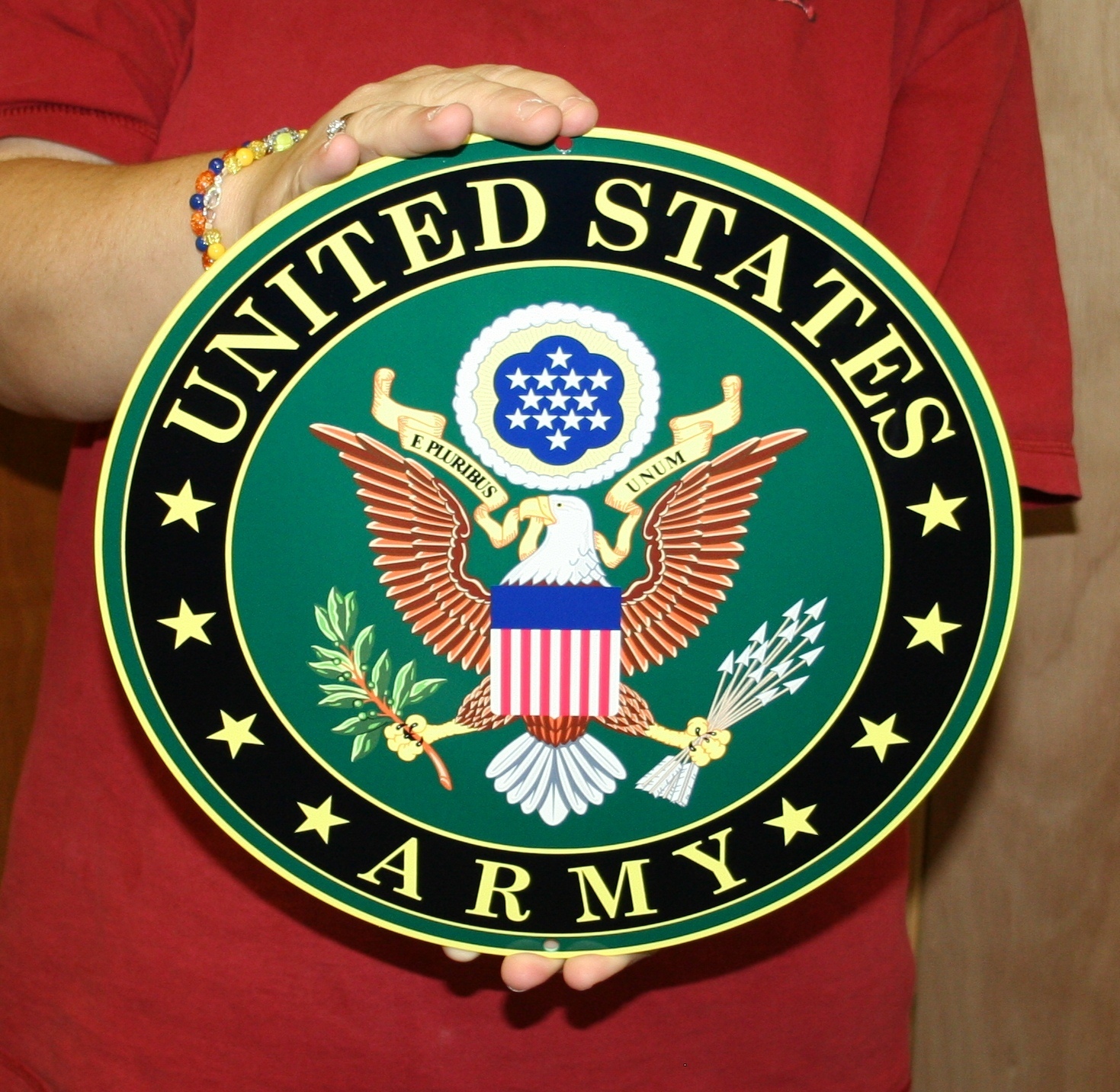 U.S. Army Round logo sign